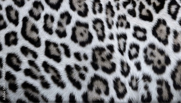 Fototapeta Leopard fur texture skin seamless pattern background