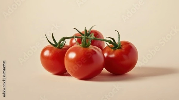 Obraz Fresh Red Tomatoes on Vine