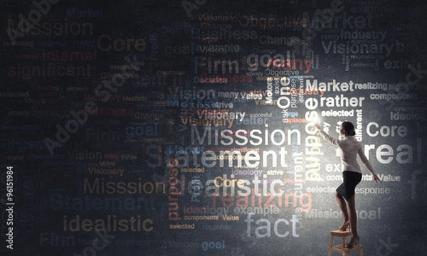 Obraz Leadership ideas and mission