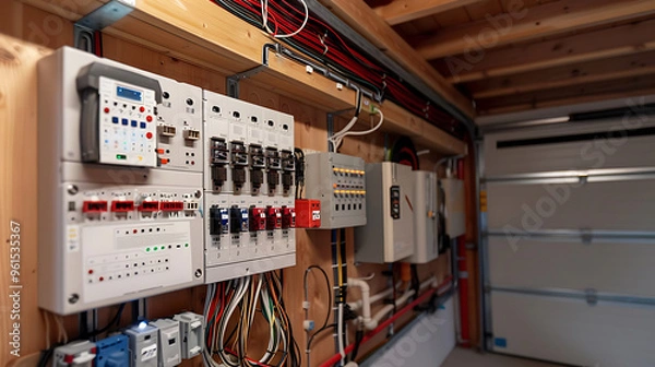 Fototapeta electric network