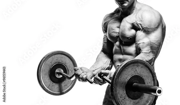 Obraz Handsome man with big muscles