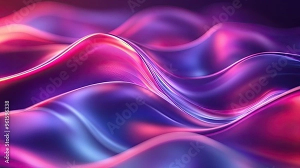 Fototapeta Modern abstract wave background with energetic curves and sleek design, perfect for high-tech and creative visuals in digital and print formats.