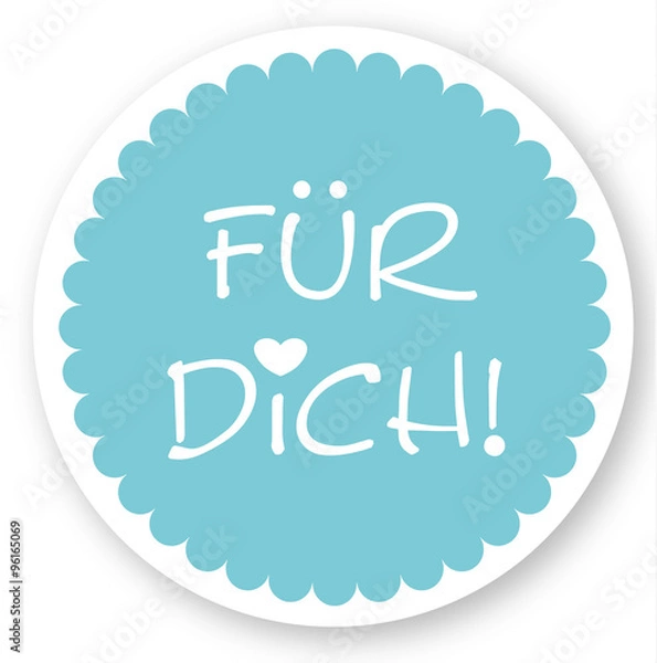 Obraz Button Für Dich