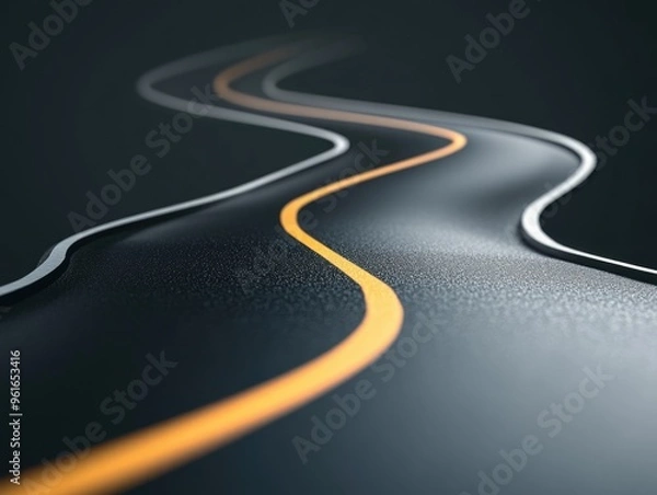 Fototapeta Nighttime Highway: A Journey Through Motion