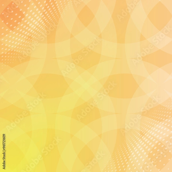 Fototapeta 幾何学 背景 フレーム ドット オレンジ
