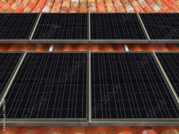 Obraz panele fotowoltaiczne
