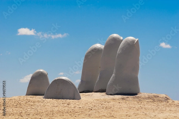 Obraz Rzeźba dłoni, Punta del Este Urugwaj