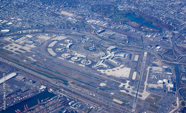 Obraz Aerial view of the Newark International Airport in New Jersey
