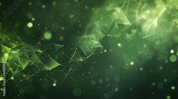 Obraz Light green abstract background, elegant background with polygons, and frame background