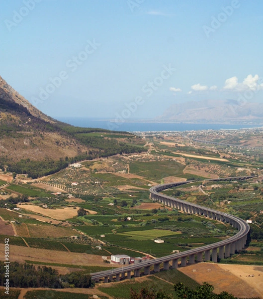 Fototapeta Autour de Segeste, Sicile