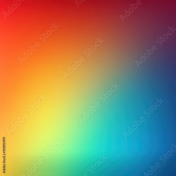 Fototapeta Abstract Gradient Background with Red, Yellow, Green, and Blue Colors