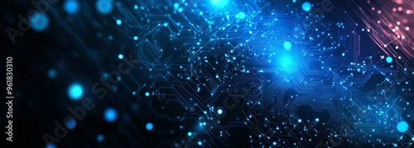 Obraz abstract technology backround wallpaper 4k HD 