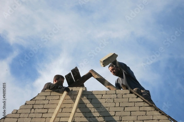 Obraz Строители-высотники