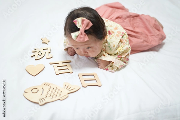 Obraz 赤ちゃん　生後１００日