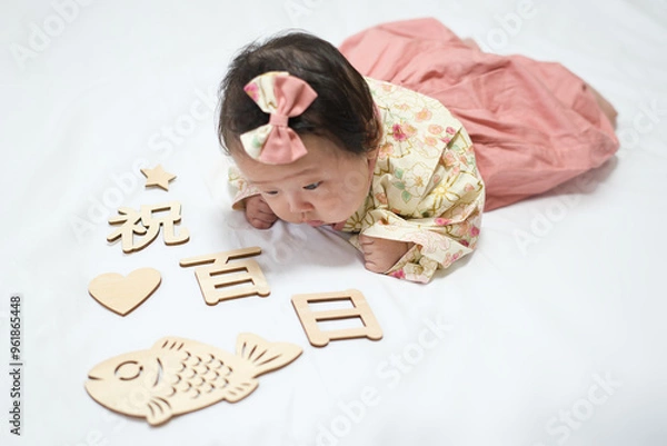 Obraz 赤ちゃん　生後１００日