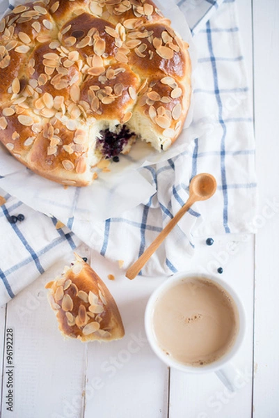 Fototapeta blueberries buns