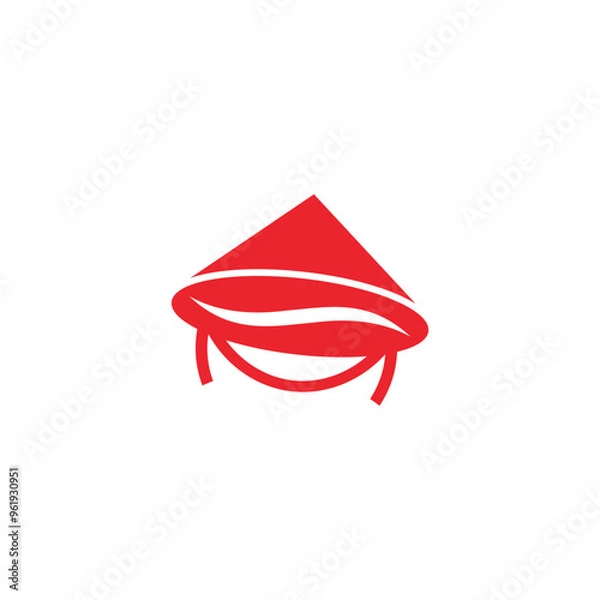 Obraz caping coffee simple sleek creative geometric modern logo design