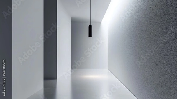 Fototapeta Pendant Lighting for Minimalist Hallways, Discuss how minimalist pendant lights can be used as subtle statement pieces in hallways, adding focused illumination without overwhelming the design