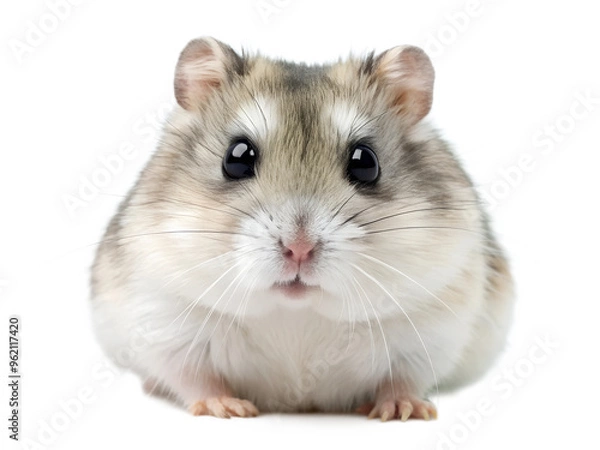 Obraz Campbell's dwarf hamster, Cute Hamster on transparent or white background