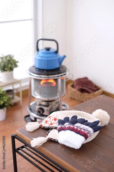 Fototapeta ニット帽と手袋