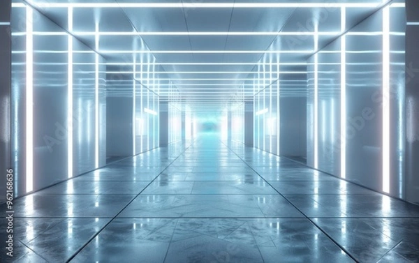 Obraz Neon Lights Corridor