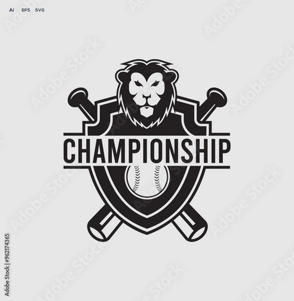 Obraz Championships  with vector template