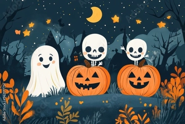 Fototapeta Halloween frame for text