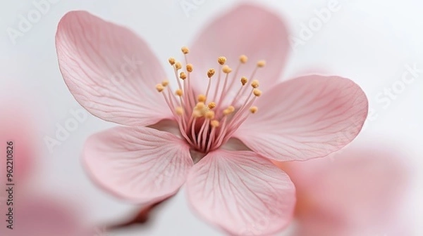 Obraz beautiful, soft pink flower, blurred background