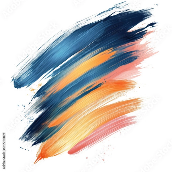 Obraz brushstroke effect with a transparent background