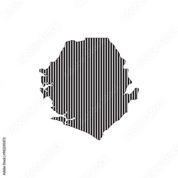 Fototapeta sierra leone map icon