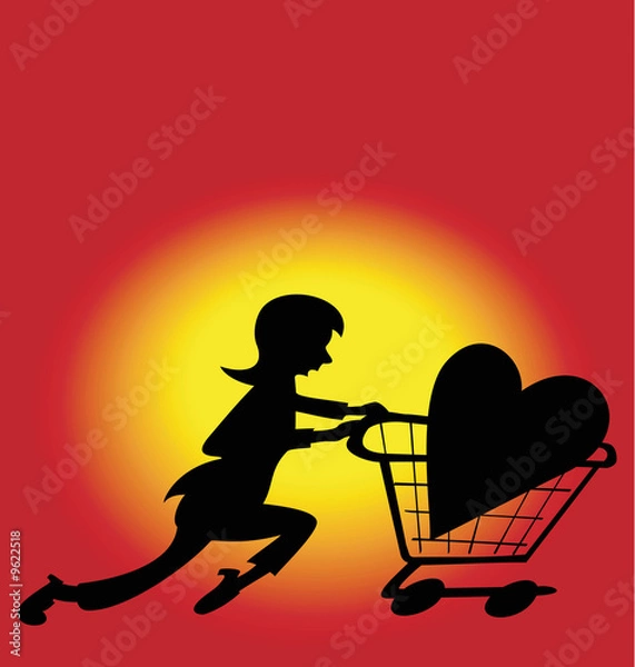 Fototapeta Running for love