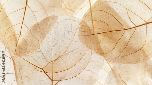 Fototapeta Translucent Leaves Background