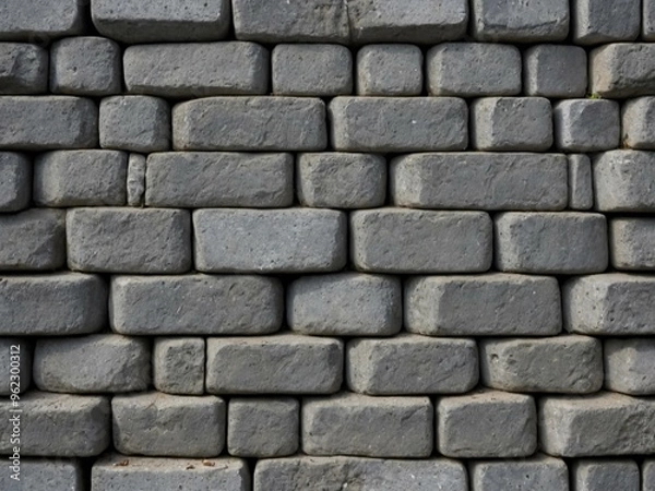 Fototapeta A seamless gray stone wall texture with concrete spots, creating a versatile background for your text or design.