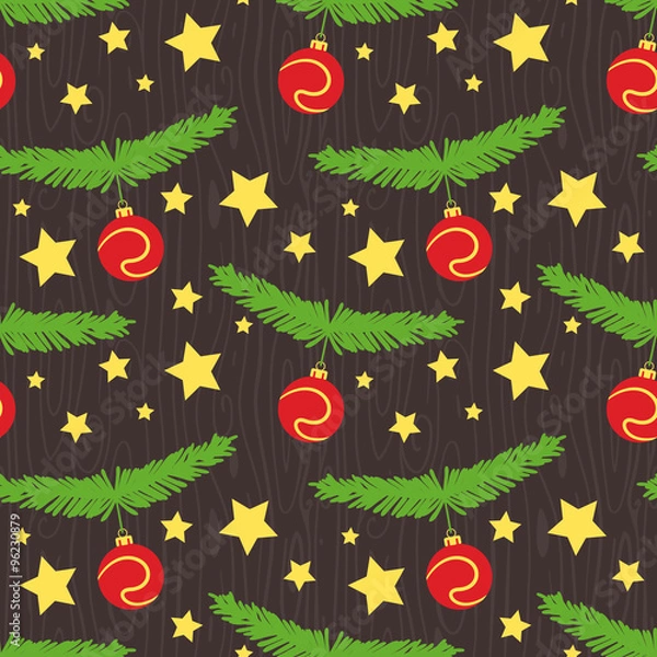 Obraz Christmas Seamless Vector Pattern 21