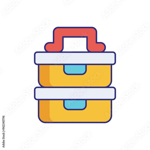 Fototapeta Lunchbox vector icon
