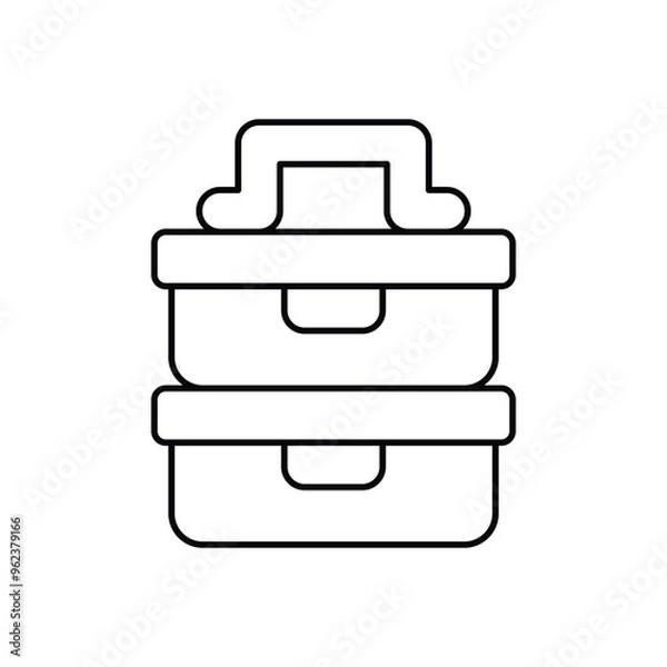 Fototapeta Lunchbox vector icon