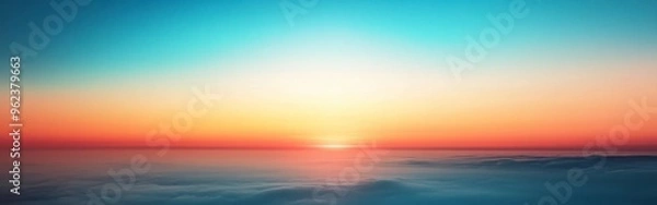 Fototapeta Gradient Background from Orange to Blue