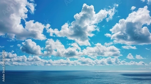 Fototapeta Stunning sky and azure sea