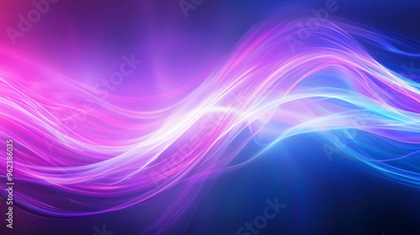 Fototapeta Pastel Gradient Light Waves Abstract Background