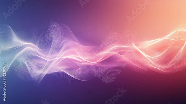 Fototapeta Colorful Light Waves Abstract Background