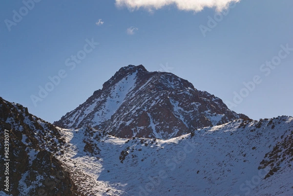 Obraz Snowy Andes mountains in Mendoza, Argentina