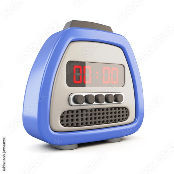Fototapeta Digital alarm clock. 3d.
