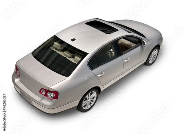 Obraz Powyżej widok samochodu