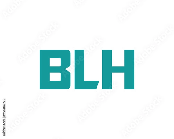 Obraz BLH logo design vector template. BLH