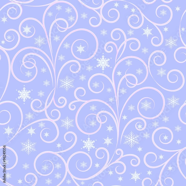 Obraz vintage winter pattern