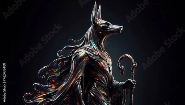 Obraz Metallic Anubis