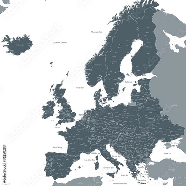 Fototapeta Europe map vector