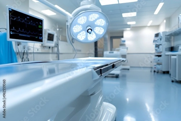 Fototapeta Photograph of a Modern and Technologically Advanced Medical Examination Room