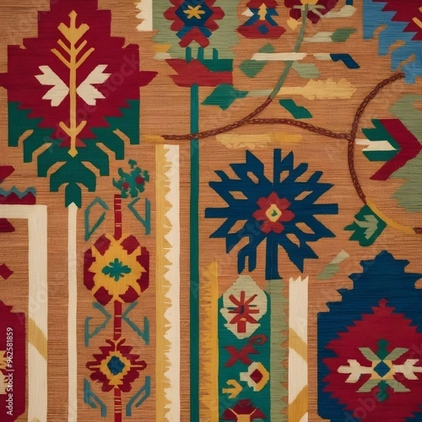 Obraz Kilim pattern background 