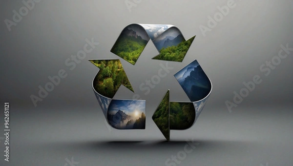 Fototapeta Recycle symbol 